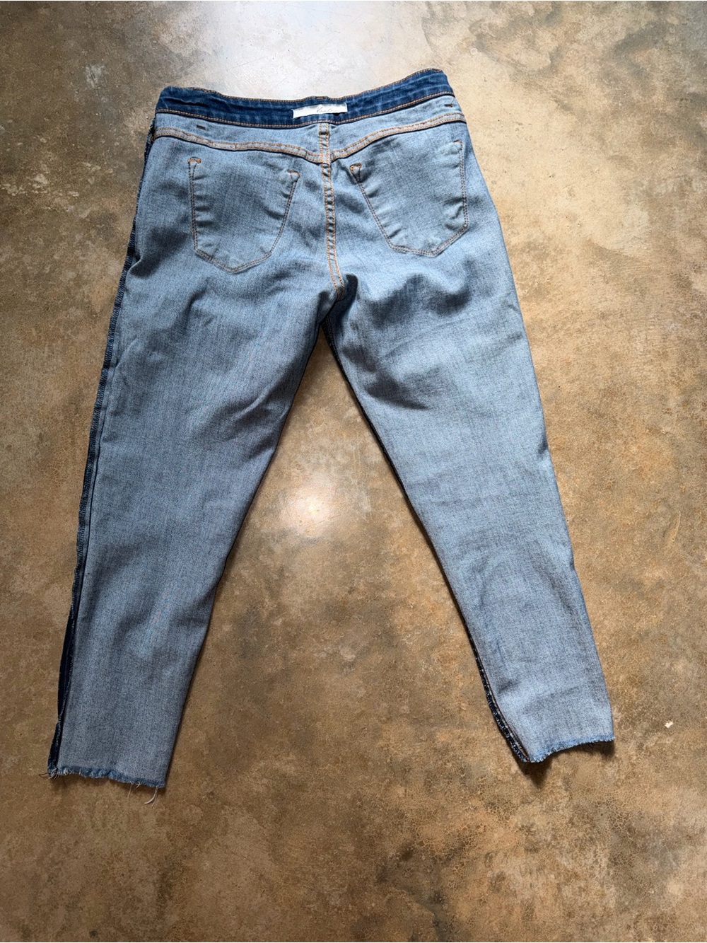 KanCan Dark Blue Ankle Crop Distressed Raw Hem Jeans - Size 26 Size 5 - Picture 13 of 15